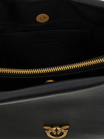 PINKO Black Calfskin Crossbody Bag