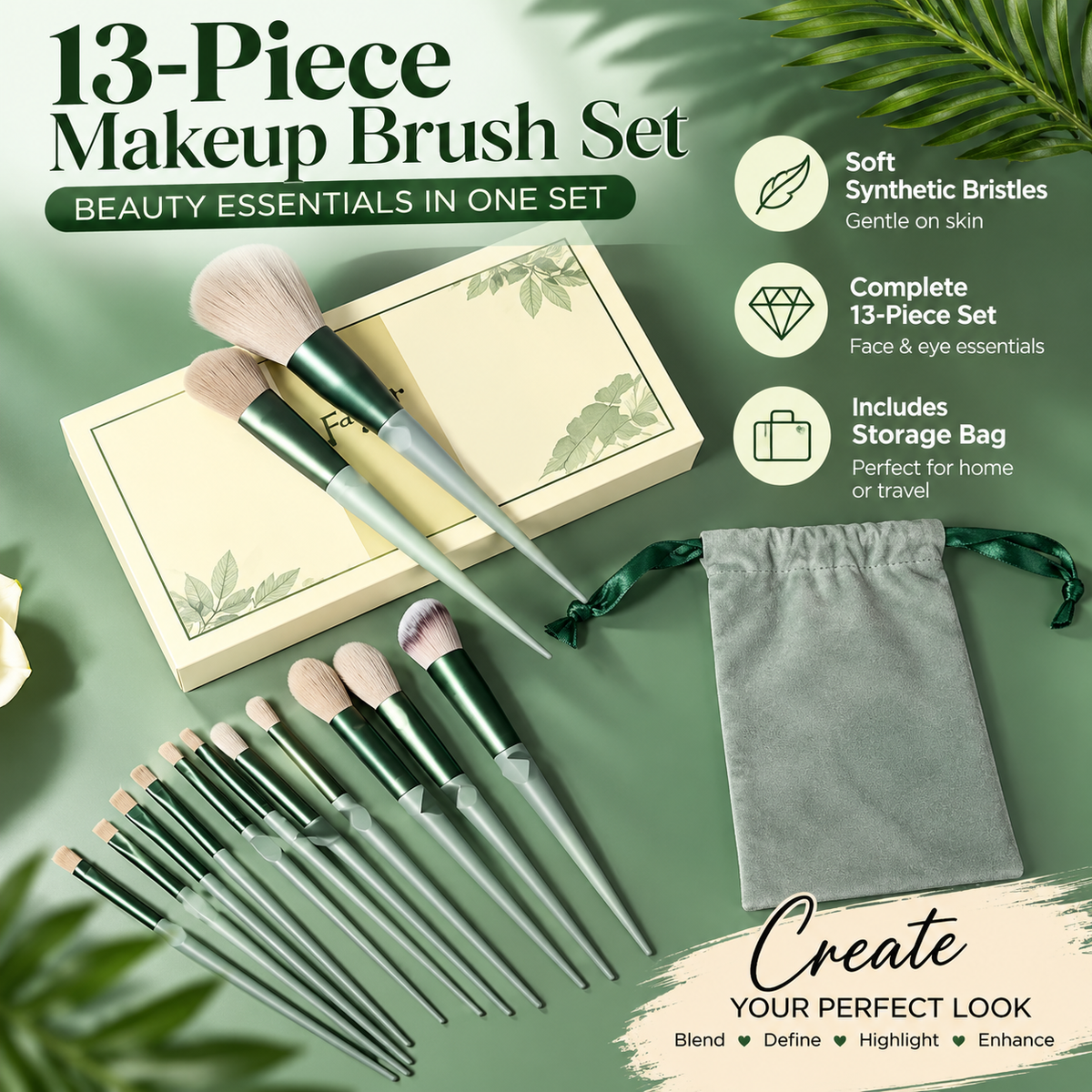 13-Piece Luxe Makeup Brush Collection