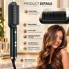 2-in-1 Heated Hair Straightening Brush.
