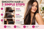 2-in-1 Heated Hair Straightening Brush.