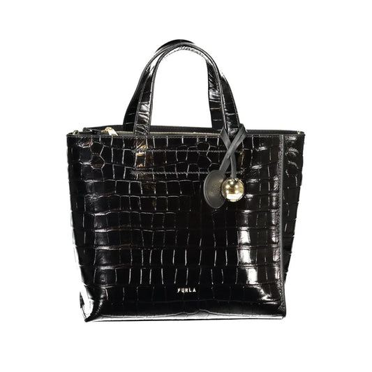 FURLA DIVIDE IT LEATHER TOTE BAG