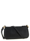 PINKO Black Goatskin Leather Crossbody Bag