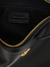 PINKO Black Goatskin Leather Crossbody Bag