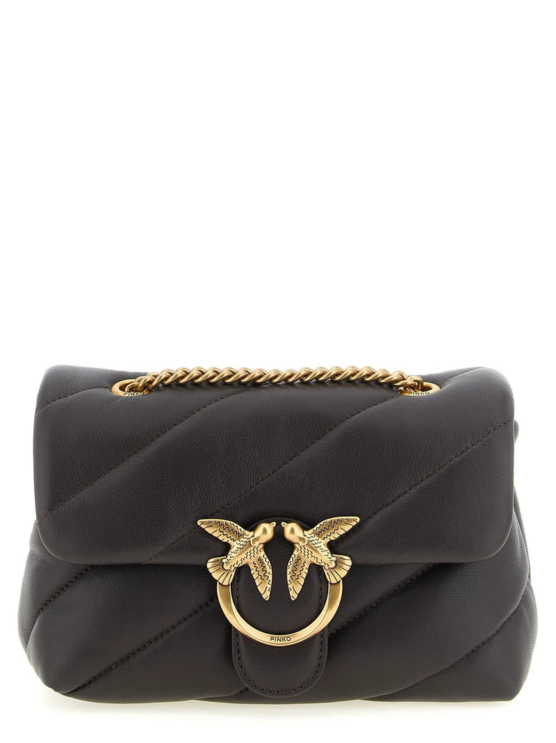 PINKO Love Puff Quilted Lamb Leather Shoulder Bag