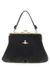 Vivienne Westwood Black Leather Granny Frame Handbag