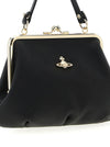 Vivienne Westwood Black Leather Granny Frame Handbag