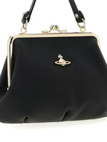 Vivienne Westwood Black Leather Granny Frame Handbag