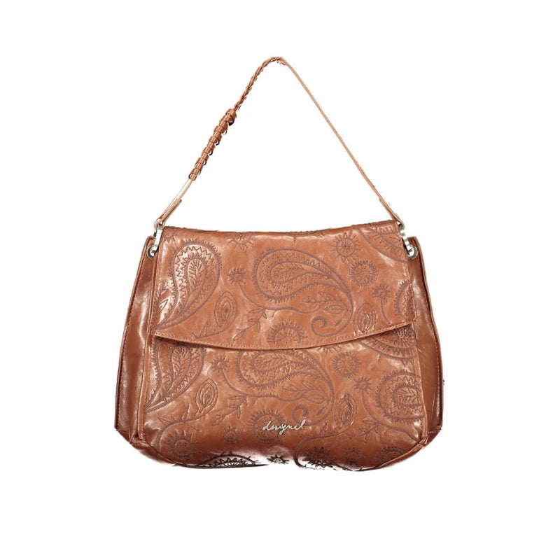 Desigual Brown Paisley Shoulder Bag