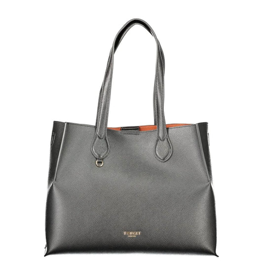 TWINSET BLACK TOTE BAG