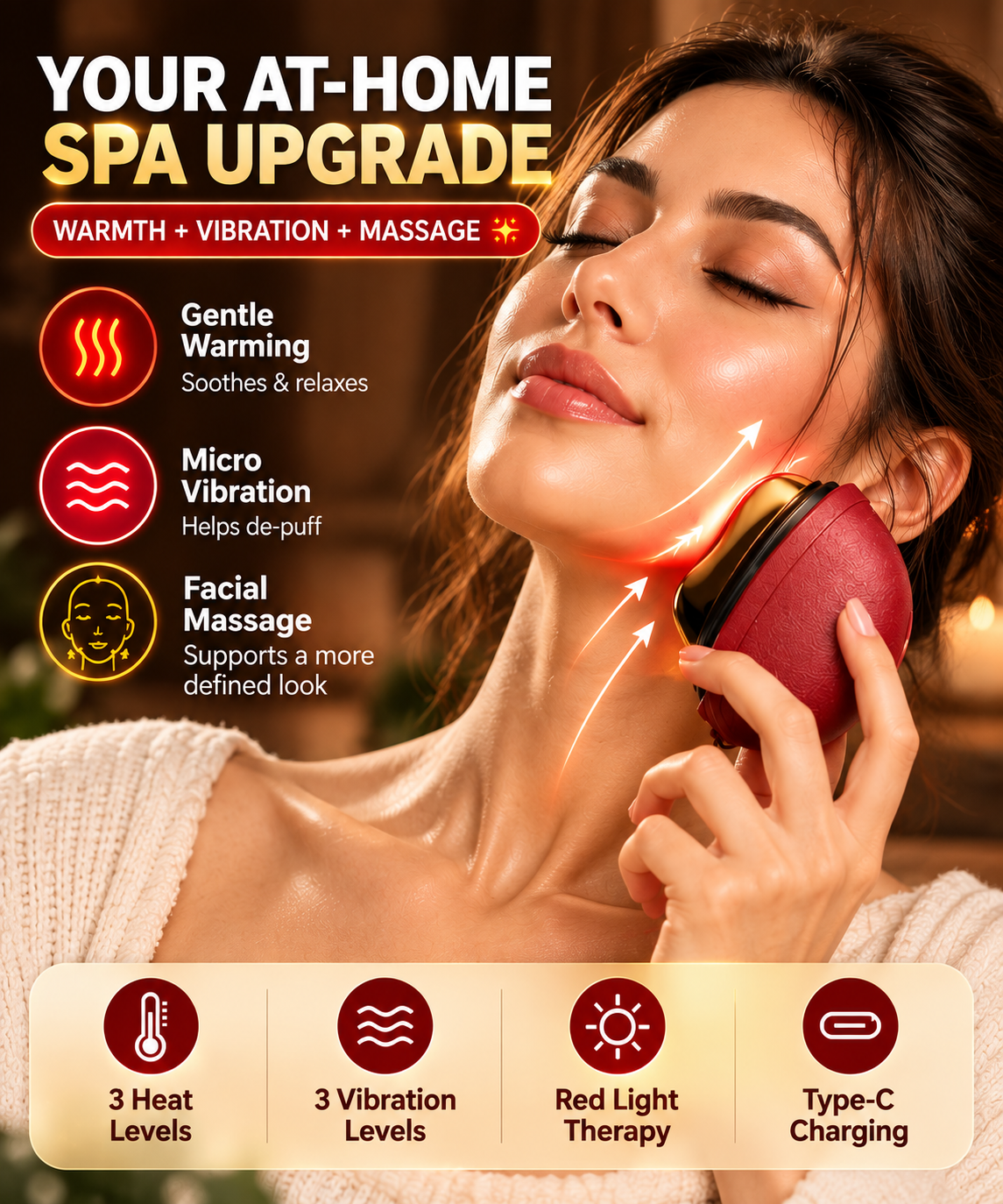 Heated Bian Stone Facial Sculptor