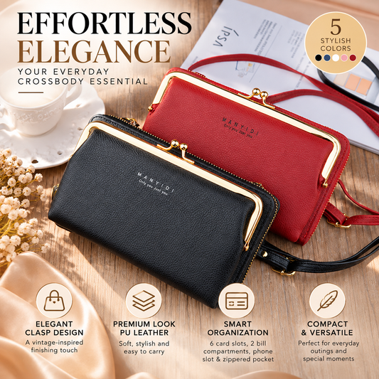 Lock Crossbody Bags Women Shoulder Bag Clutch Ladies Mobile Phone Bag Purse Handbag