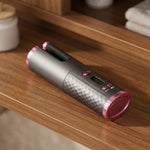 Rechargeable Automatic Hair Curler Women Portable Hair Curling Iron LCD Display Ceramic Curly Rotating Curling Wave Styer