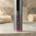 Rechargeable Automatic Hair Curler Women Portable Hair Curling Iron LCD Display Ceramic Curly Rotating Curling Wave Styer